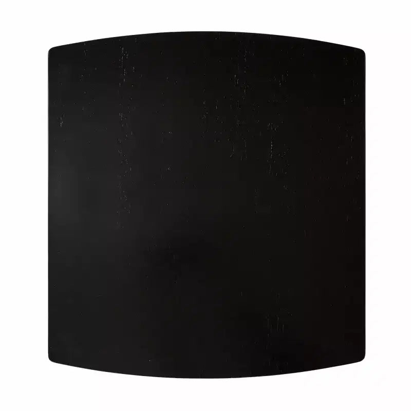 Table d'appoint rectangulaire en bois noir à deux niveaux