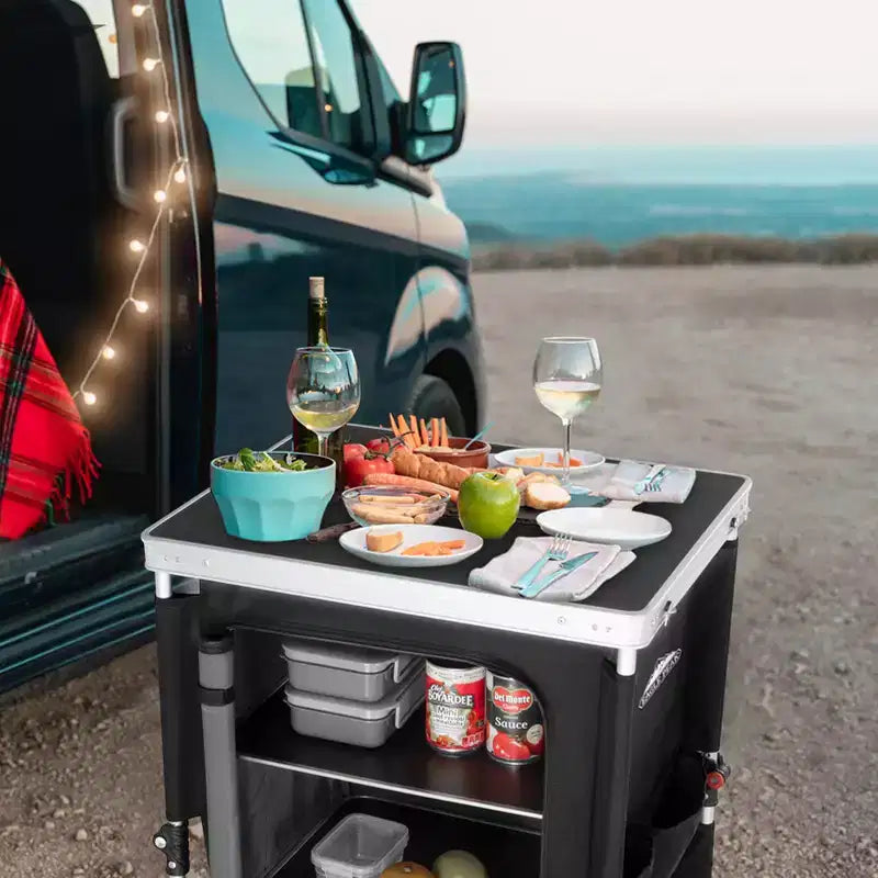 Table de camping pliable multicolore, individuelle