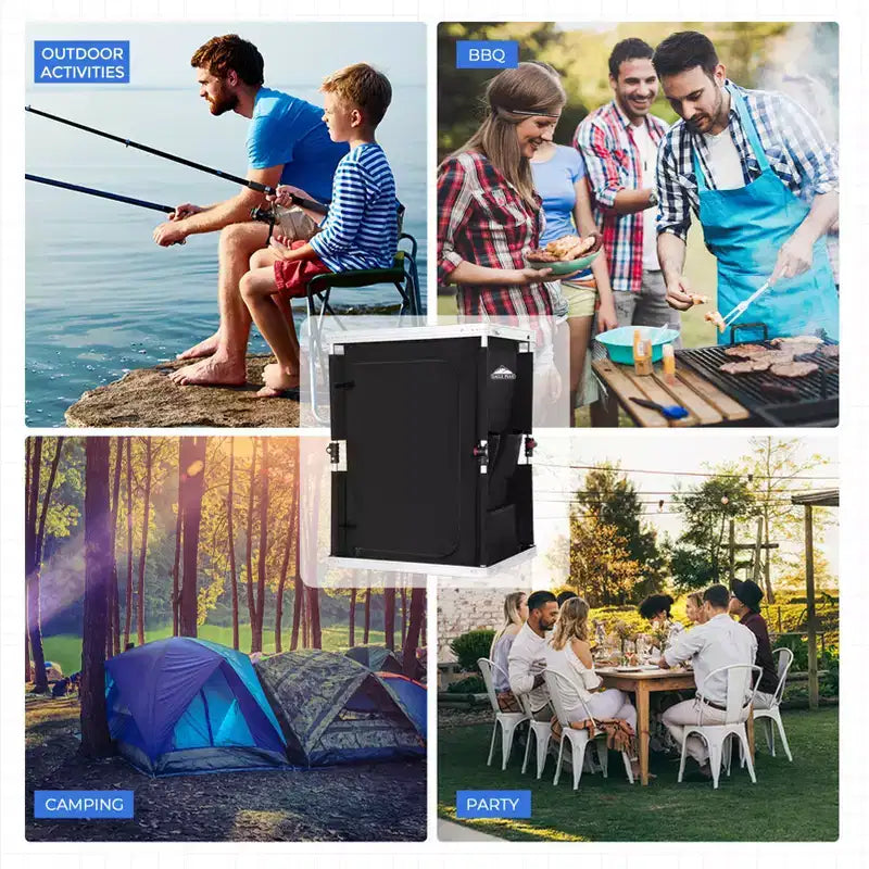 Table de camping pliable multicolore, individuelle