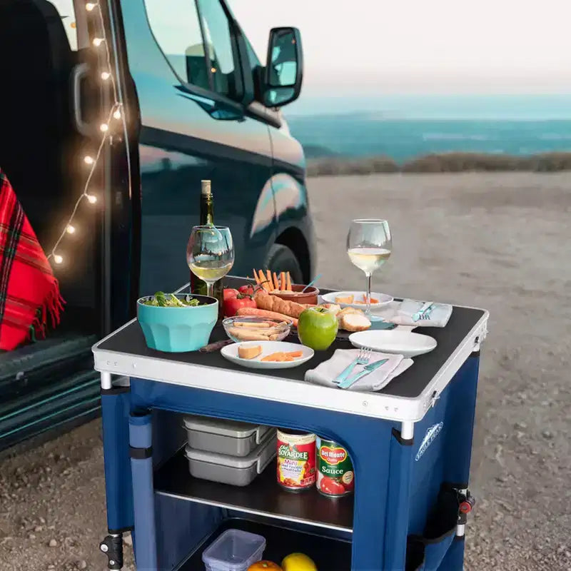 Table de camping pliable multicolore, individuelle