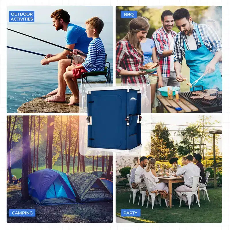 Table de camping pliable multicolore, individuelle