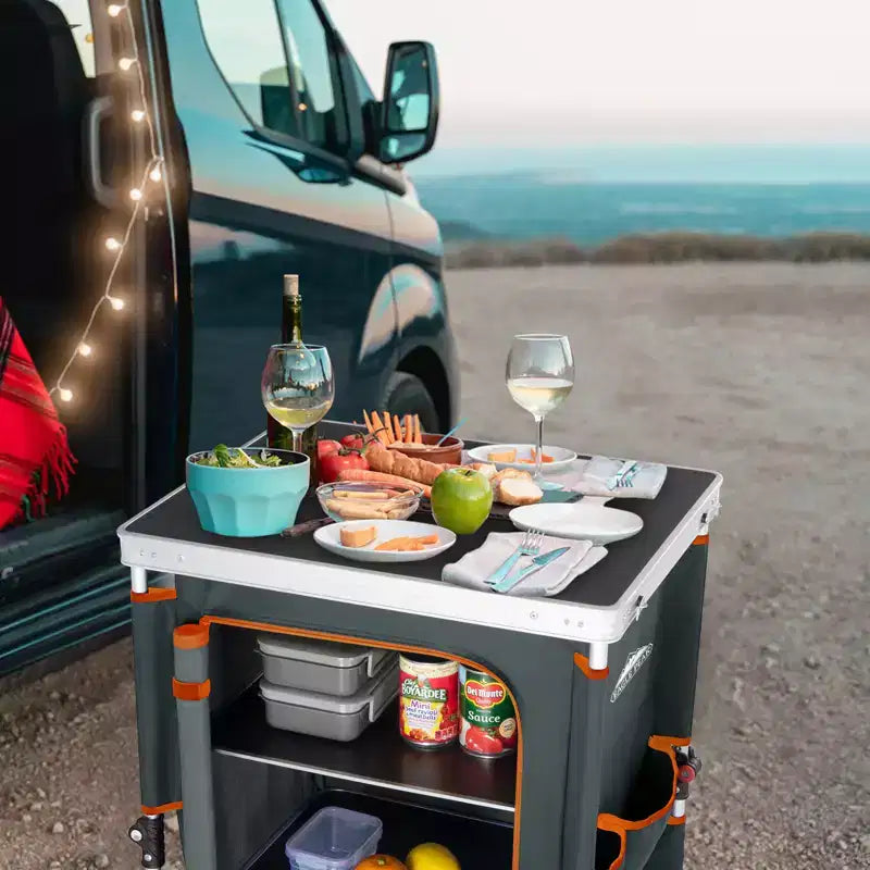 Table de camping pliable multicolore, individuelle
