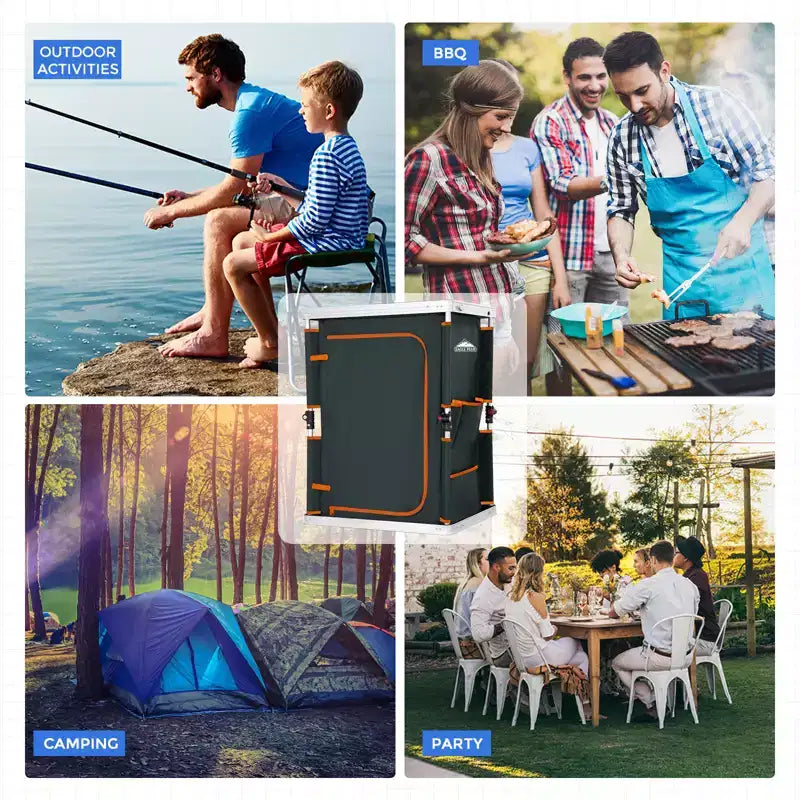 Table de camping pliable multicolore, individuelle