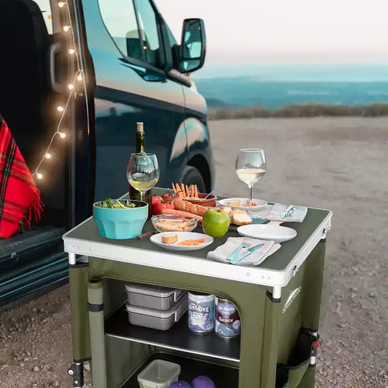 Table de camping pliable multicolore, individuelle