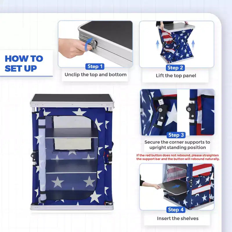 Table de camping pliable multicolore, individuelle