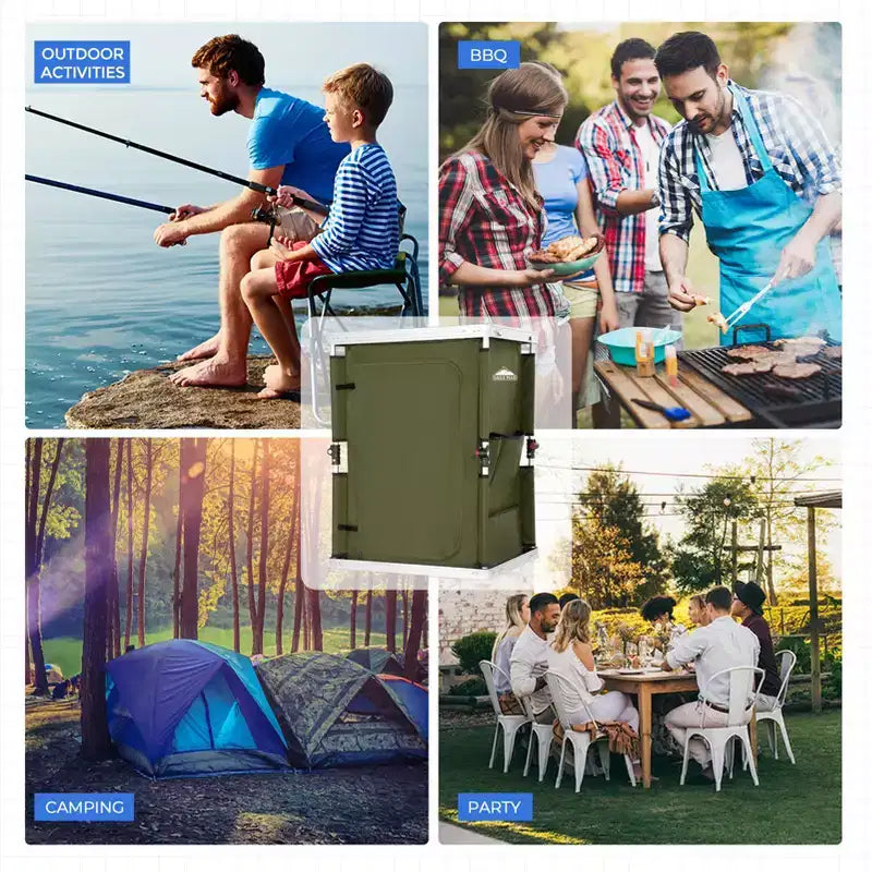 Table de camping pliable multicolore, individuelle