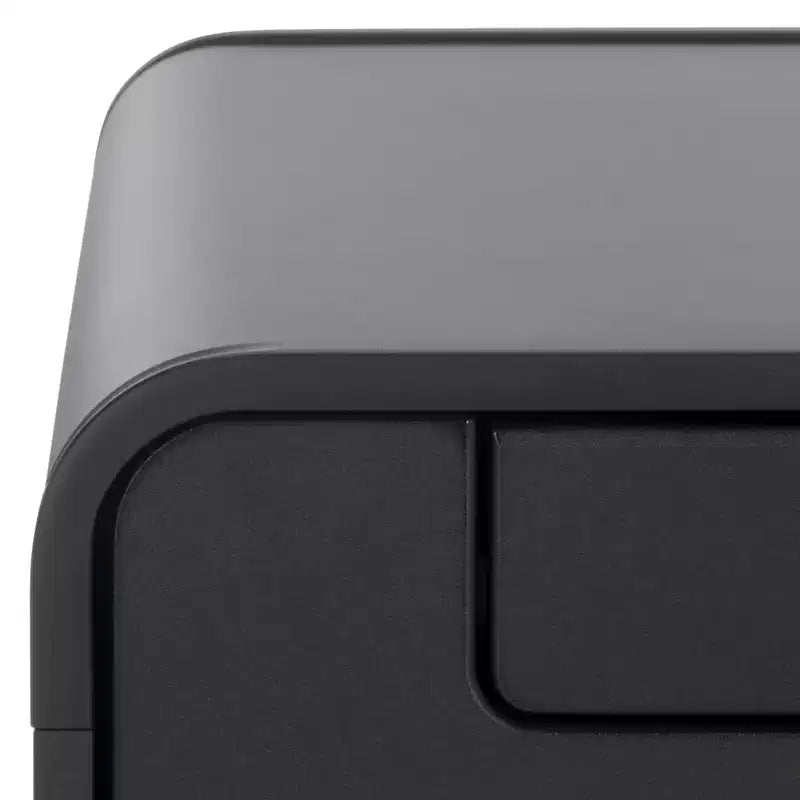 Support de rangement à roulettes noir / chêne / blanc pour équipements de sport, métal et MDF, rangement au sol