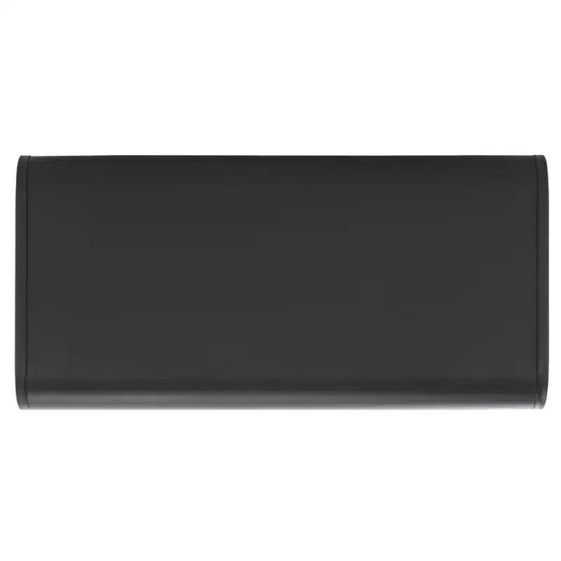 Support de rangement à roulettes noir / chêne / blanc pour équipements de sport, métal et MDF, rangement au sol