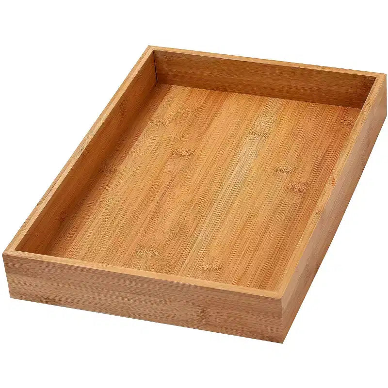 YBM HOME Bamboo Drawer Organizer Storage Box for Kitchen Drawer, Junk Drawer, Office, Bedroom, Children Room, Craft, Sewing, and Bathroom, Pack of 12