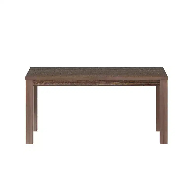 Table à manger rectangulaire en bois, espresso/gris/blanc, 6 places