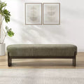 Christopher Knight Home Arabella 64 Modern Rubberwood Upholstered Loop Yarn Ottoman