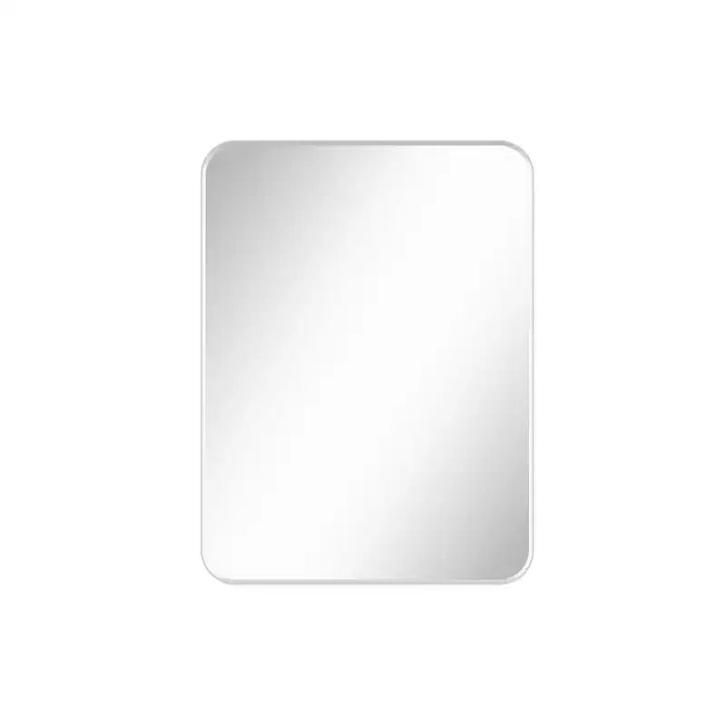 Miroir mural rectangulaire arrondi noir/blanc – 1 personne