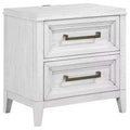 Coaster,Marielle 2-drawer Nightstand Bedside Table Distressed White