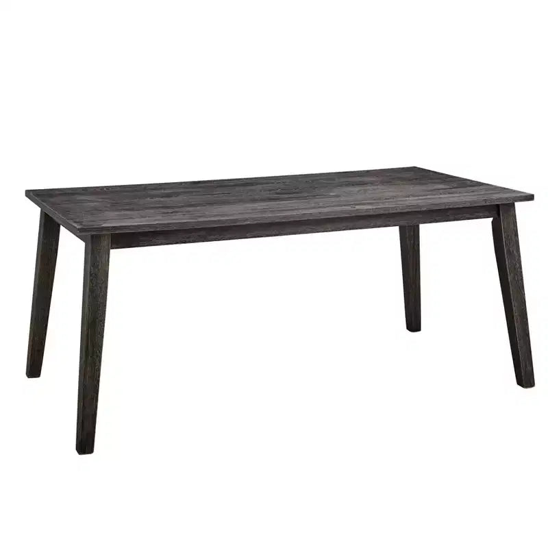 Lifestorey Callie Mid Century Modern Dining Table Gray: Scandinavian Style, Seats Six, MDF Wood, 66" Length