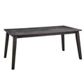 Lifestorey Callie Mid Century Modern Dining Table Gray: Scandinavian Style, Seats Six, MDF Wood, 66" Length