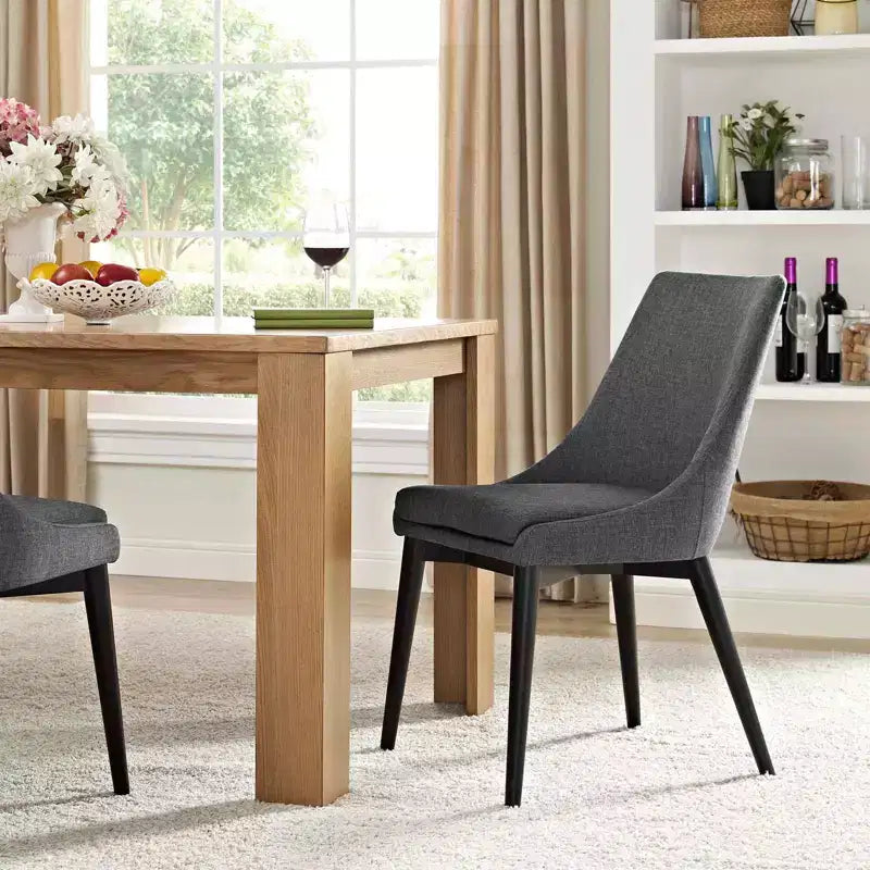 Chaise de salle à manger sans accoudoirs en tissu pour 1 – Plusieurs coloris